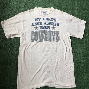 Vintage Single Stitch 90s or Y2K My Hero’s Have Always Been Cowboys Shirt Medium